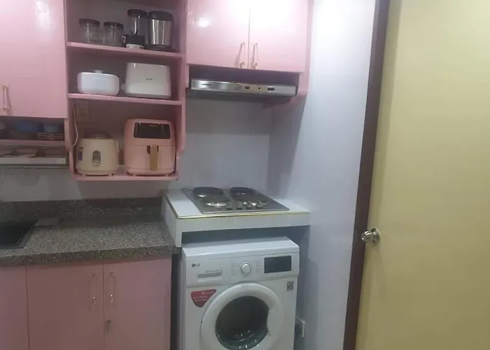 Apartahotel New Pinkish Two Bedrooms Unit With Full Korean Kitchenette
